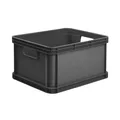 Produktbild: Eurobox Robusto Box keeeper Robert Tragegriffe Transportbox stabile 20L graphit