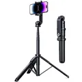 Produktbild: UGREEN Selfie-Stick mit Bluetooth, 3-in-1-Stativ, ausziehbar, Einbeinstativ, verstellbar, mit Fernbedienung, kabellos, abnehmbar, kompatibel mit iPhone 15 Plus Pro Max 14 13 Kameras
