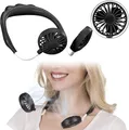 Produktbild: NEU Akku Doppelventilator Halsventilator für Kühlung Sommer Hitze Urlaub Outdoor