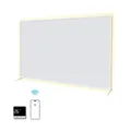 Produktbild: SHX Premium Infrarot Heizung mit WIFI 1200W, 15-22 qm, Decken- oder Wandmontage, Standgerät, dimmbare Ambiente Beleuchtung, Fernbedienung, Fenstererkennung, LED Display, Carbon Crystal PET Oberfläche