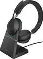 Produktbild: Jabra Evolve2 65 Stereo Bluetooth Headset USB-A Duo mit Ladestation Schwarz