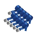 Produktbild: Zurrgurt Spanngurt belastbar bis 250 kg DIN EN 12195-2 Befestigungsgurt Klemmverschluss Befestigungsriemen blau Verschiedene Längen Stückzahlen, 10er Pack 2.5 cm x 2.5 m