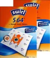 Produktbild: 2 Pakete Swirl S 64 MicroPor Staubsaugerbeutel S64 frei Haus per DHL Kleinpaket