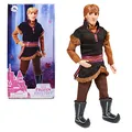 Produktbild: Disney Store Offizielle Kristoff-Puppe für Kinder, Die Eiskönigin, 32 cm, vollbewegliche Puppe mit ausgearbeitetem Haar und Sherpastiefeln, geeignet ab 3 Jahren