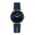 Produktbild: JOOP! Damen Armbanduhr 2035048 Edelstahl mit Leder Blau, IP-vergoldet