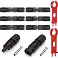 Produktbild: Solarstecker 6 Paar PV Stecker für 4mm2 6mm2 Solar Kabel Steckverbinder SET