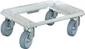 Produktbild: Logistikroller aus Alu, für Behälter 400 x 300 mm, offenes Deck