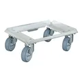 Produktbild: Logistikroller aus Alu, für 400 x 300 mm Behälter, Deck offen, Tragkraft 250 kg