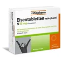 Produktbild: EISENTABLETTEN-ratiopharm N 50 mg Filmtabletten 100 St