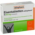 Produktbild: Eisentabletten-ratiopharm N 50 mg Filmtabletten