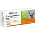 Produktbild: Eisentabletten-ratiopharm® N 50 mg Filmtabletten