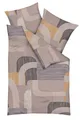 Produktbild: JACK Bettwäsche 135x200cm modernes Design Record Braun Kaeppel, Biber, 2 teilig, modernes Grafik-Design