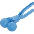 Produktbild: 6x Doppel - Schneeballformer 7cm Schneebälle formen Form Smiley Spielzeug blau