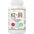 Produktbild: Progress Labs Vegan K2 MK-7+ D3 4000IU+ L-Leucin 120 Kapseln
