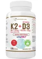Produktbild: Progress Labs Vegan K2 MK-7+ D3 4000IU+ L-Leucin 120 Kapseln