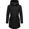 Produktbild: Ragwear Parka Alysa stylische Damen Übergangsjacke mit Taillenzugband schwarz XXL (44)