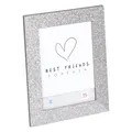 Produktbild: Bilderrahmen Twinkle silber 15x20 cm glitzernde Oberfläche Portraitrahmen IT520S