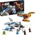 Produktbild: LEGO 75364 Star Wars New Republic E-Wing vs. Shin Hatis Starfighter, Set der Ahsoka-Serie mit 2 Spielzeug-Fahrzeugen, Droiden-Figur, 4 Minifiguren ... - Bronze