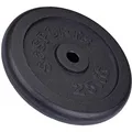 Produktbild: ScSPORTS 25 kg Hantelscheibe Guss, Gewicht für Lang- und Kurzhantel-Stangen, 30/31 mm Bohrung