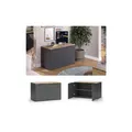 Produktbild: Vicco Kommode Wido Anthrazit Eiche 80 x 50 cm mit 2 Türen