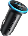 Produktbild: Anker 323 - Auto-Netzteil - 52,5 Watt - 3 A - IQ 3,0, Fast Charge - 2 Ausgabeanschlussstellen (USB, 24 pin USB-C) - Schwarz (A2735G11)