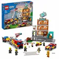 Produktbild: LEGO 60321 City Feuerwehreinsatz mit Löschtruppe, Feuerwehr-Spielzeug mit Feuerwehrauto und Minifiguren, Geschenkidee für Jungen und Mädchen ab 7 Jahren