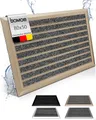 Produktbild: bomoe Fußmatte Außen 50x80 cm – rutschfest Rostfrei Fussabtreter Aussenbereich – Outdoor-Fußmatte Eingang Fußabstreifer Außen Gitter Fusmattenteppich Champagner Gold – AluGant