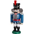 Produktbild: Seiffener Volkskunst Nussknacker Husar 20 cm (blau)