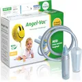 Produktbild: Angel-Vac® Nasensauger Baby [für Standard-Staubsauger] - Baby Nasenreiniger mit weichem Saugkopf für Kinder ab 0 Jahre - [klinisch getestet] - der Original Nasensauger für Staubsauger seit 30 Jahren