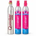 Produktbild: 3x CO2 Zylinder Set 1x Quooker CUBE + 2x SodaStream Quick Connect Pink