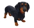 Produktbild: Dekofigur Dackel stehend schwarz 32 x 21 x 51 cm