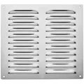 Produktbild: SO-TECH® Lüftungsgitter Belüftungsgitter Edelstahl SS304 mit Insektenschutz (1 St), 200 x 200 mm gebürstet aufschraubbar silberfarben 20 cm x 20 cm
