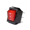Produktbild: Wippenschalter rot, 2-polig, 250V/15A, Umschalter