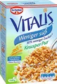 Produktbild: Dr Oetker Vitalis Müsli Knusper pur weniger süß weniger Zucker 1500g