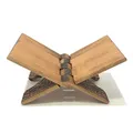 Produktbild: Rahle, Koranständer, Buchständer aus edlem Holz mit geprägten eingebrannten Ornamenten und Blumenmuster (35 cm)