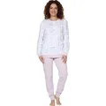 Produktbild: Normann Schlafanzug Damen-Schlafanzug Single-Jersey Blumen lila 52/54