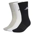 Produktbild: adidas Unisex CUSHIONED SPORTSWEAR CREW SOCKS 3 PAIR PACK, medium grey heather/white/black, 37-40