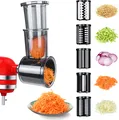 Produktbild: Gemüseschneider Kompatibel mit KitchenAid Standmixer – Slicer Shredder Aufsatz