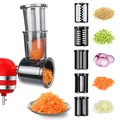 Produktbild: Gemüseschneider Kompatibel mit KitchenAid Standmixer – Slicer Shredder Aufsatz