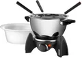 Produktbild: Unold 48615 Fondue-Set, 500 W, stufenlos einstellbarer Temperaturregler, Edelstahl/schwarz