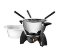 Produktbild: Unold Elektro-Fondue Fondue-Set, 3 Fonduegabeln, 0,8 l, mit Edelstahl-Fonduetopf und feuerfestem Keramiktopf