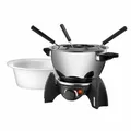 Produktbild: UNOLD FONDUE-SET 48615 6 Person(en) 800 l Schwarz Edelstahl Weiß Rund Drehr ~D~