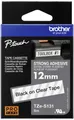 Produktbild: Brother TZe TZe-S131 Bandfarbe: Transparent Schriftfarbe:Schwarz 12mm 8m