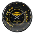 Produktbild: Nostalgic-Art Retro Wanduhr, Ø 31 cm, Goodyear – Wheel – Geschenk-Idee für Motor-Fans, Original Lizenzprodukt (OLP), Große Küchenuhr, Vintage Design, Reifen-Deko