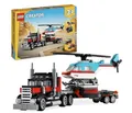 Produktbild: LEGO CREATOR 31146 Tieflader mit Hubschrauber 3in1