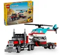Produktbild: LEGO CREATOR 3in1: Tieflader mit Hubschrauber  o. Autos o Flugzeug mit LKW 31146