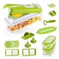Produktbild: Genius Nicer Dicer Smart 6-teilig Set - Gemüseschneider für Würfel, Stifte, Scheiben, Streifen & Viertel - Zwiebelschneider Zerkleinerer