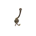 Produktbild: MS Beschläge Kleiderhaken Zamak Garderobenhaken Wandhaken Messing Antik Doppelhaken Vintage-Style Huthaken