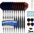 Produktbild: DartPro Dartscheibe elektronisch - für Profis -, (129 teiliges Set mit 12 Dartpfeilen und Zubehör ohne Dartscheibe), 12 Pfeile für E-Dartboard