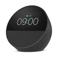 Produktbild: Amazon Echo Spot (2024), schwarz Smart Clock, Erinnerungen, Wetter, Timer und me